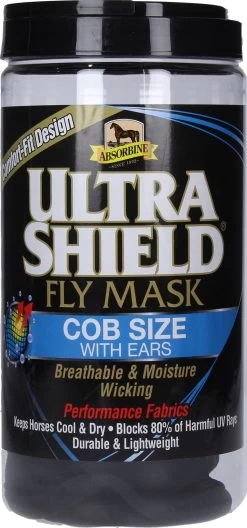 Absorbine Fliegenmaske "Ultrashield Fly Bonnets Mit Ohren" Design 2018, Cob
