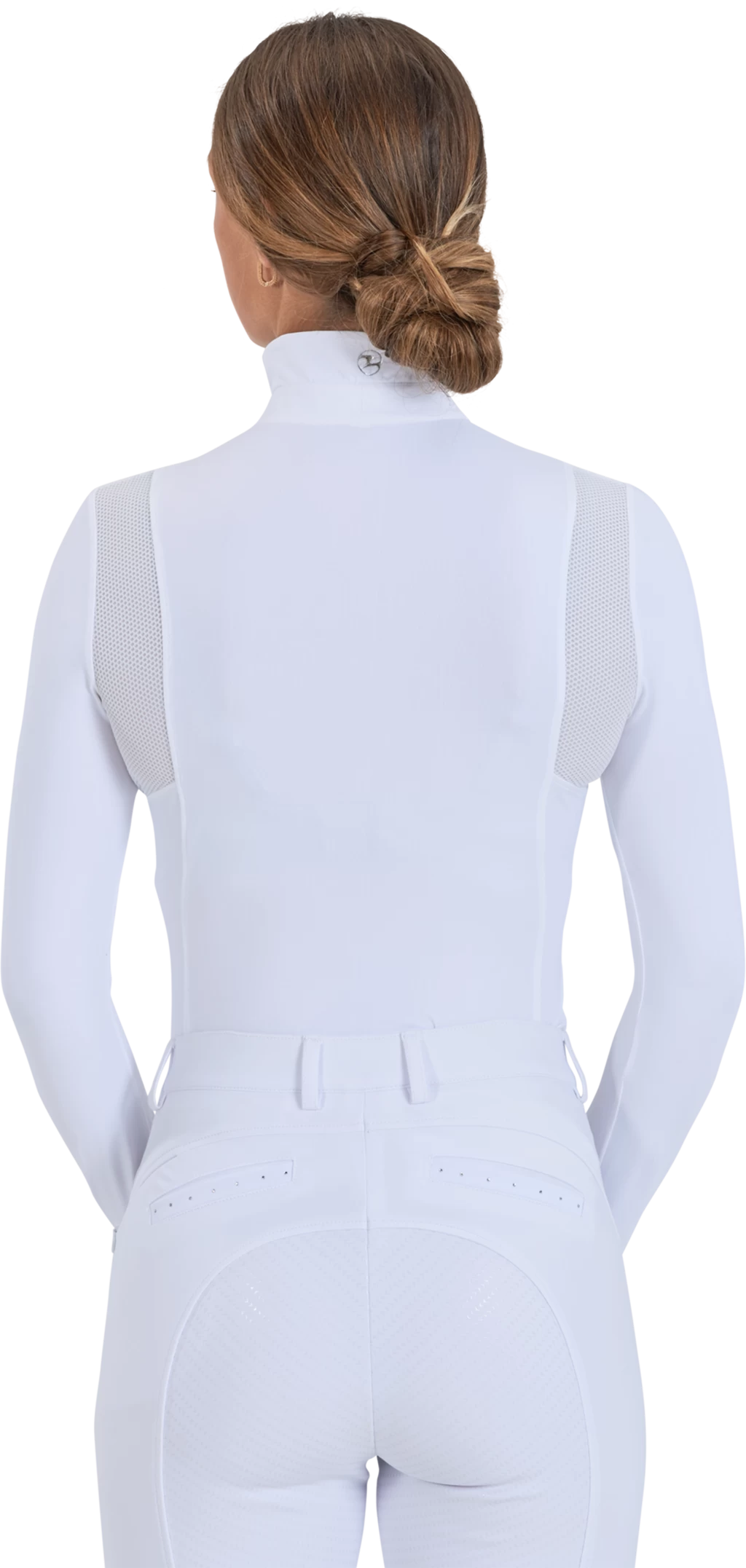 BUSSE Langarm-Turniershirt GRANADA, Weiß, M – Bild 3