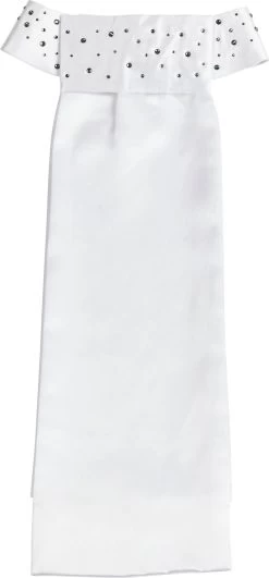 BUSSE Plastron EMILIA, Weiß/grau