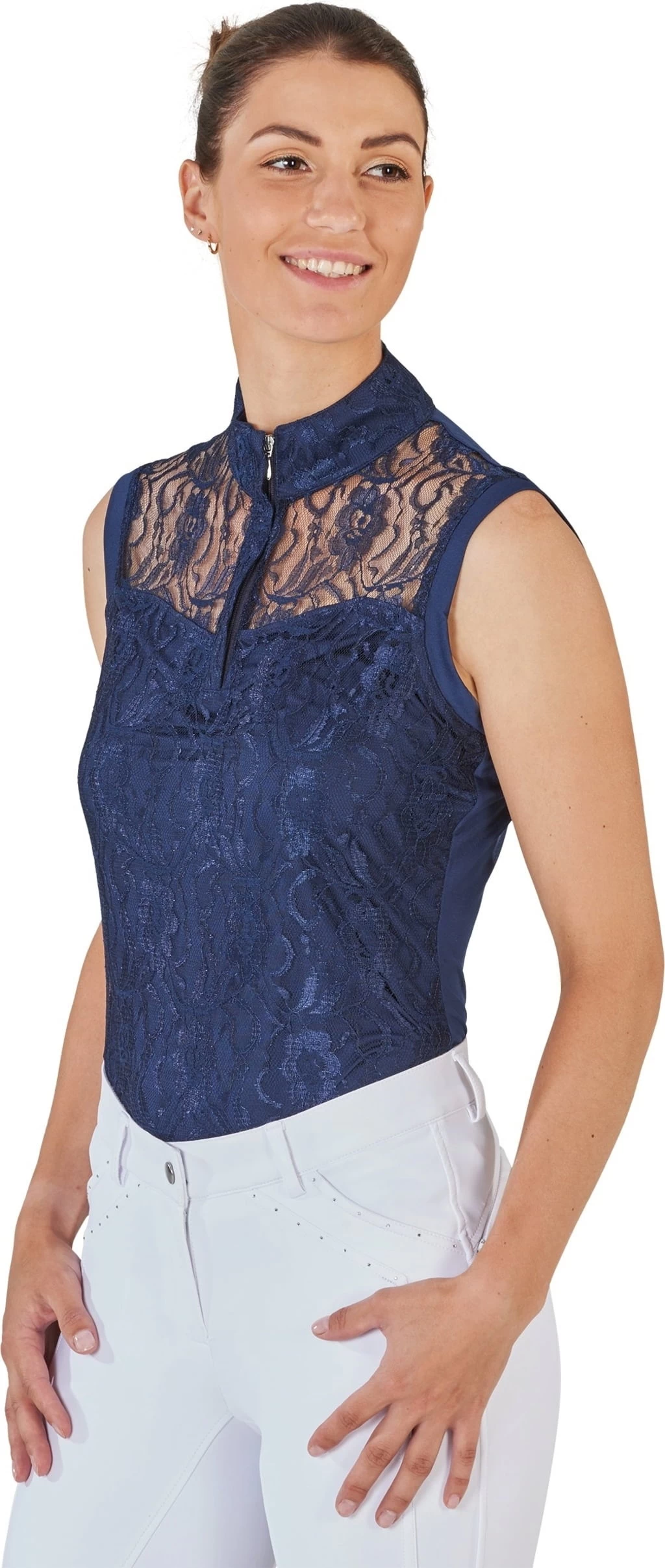 BUSSE Turnier-Shirt AMADORA, ärmellos, Navy, S – Bild 5