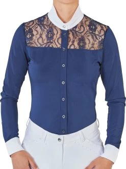 BUSSE Turnier-Shirt NOVARA II, Langarm, Navy, M
