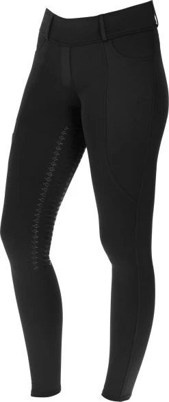 Covalliero Reitleggings Mit Vollbesatz, Schwarz, 32/34
