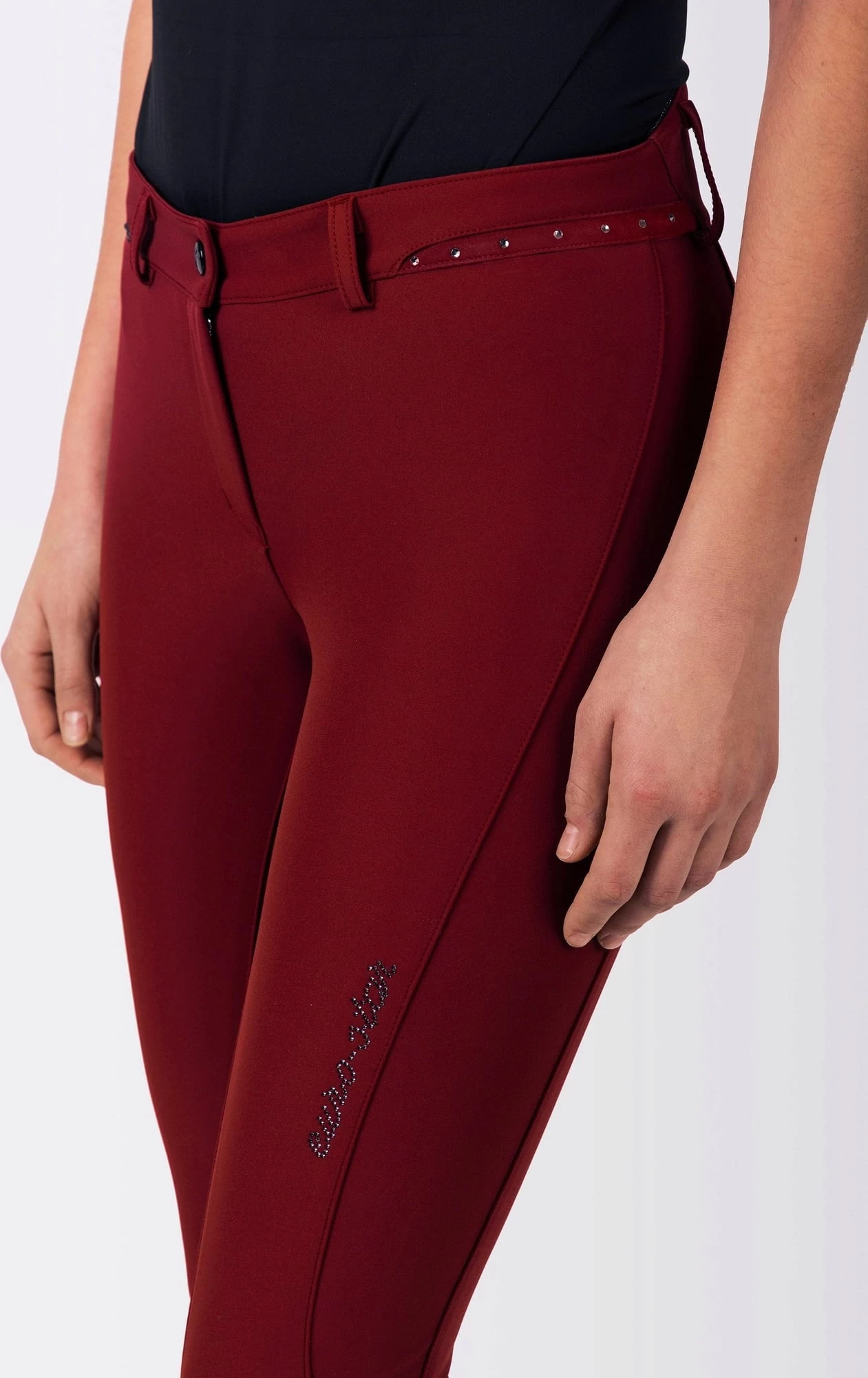 Euro-star Reithose "ESEq. Queen Diamond", Pomegranate, 36 – Bild 3