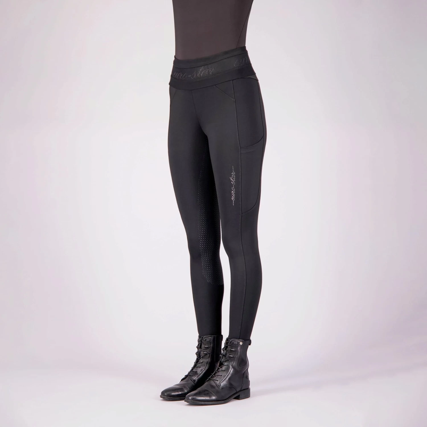 Euro-star Reitleggings FullGrip ESAres, Black, 42