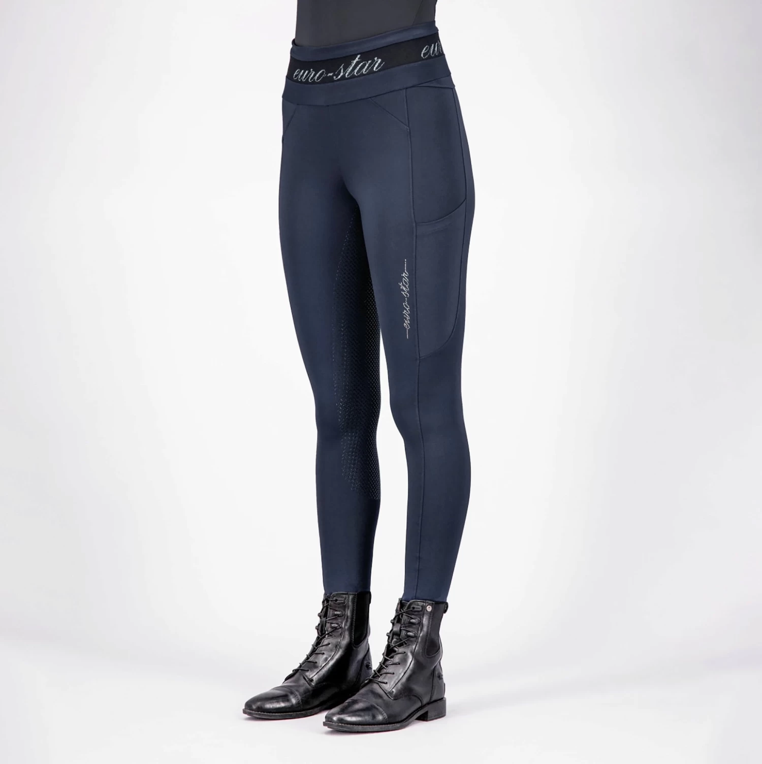 Euro-star Reitleggings FullGrip ESAres, Night, 34