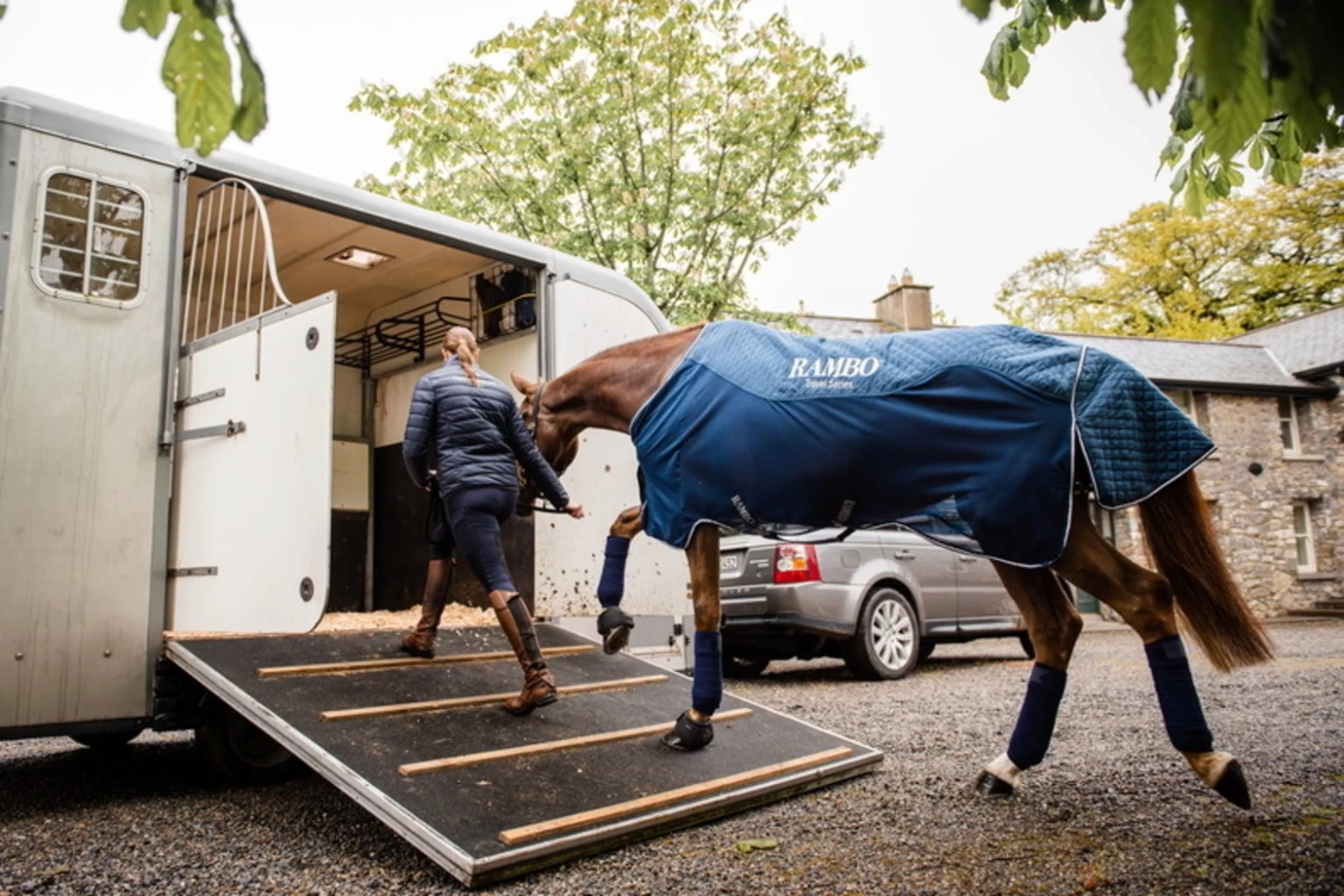 Horseware Ireland Transportdecke Rambo Navy, 140 Cm – Bild 6