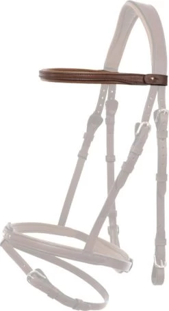 Kavalkade Islandtrense "Aradis" Stirnband Fleginn Braun, S (41 Cm)