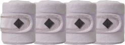 Kentucky Horsewear Polar Fleece Bandagen "Velvet Pearls", Soft Rose (4 Stück)