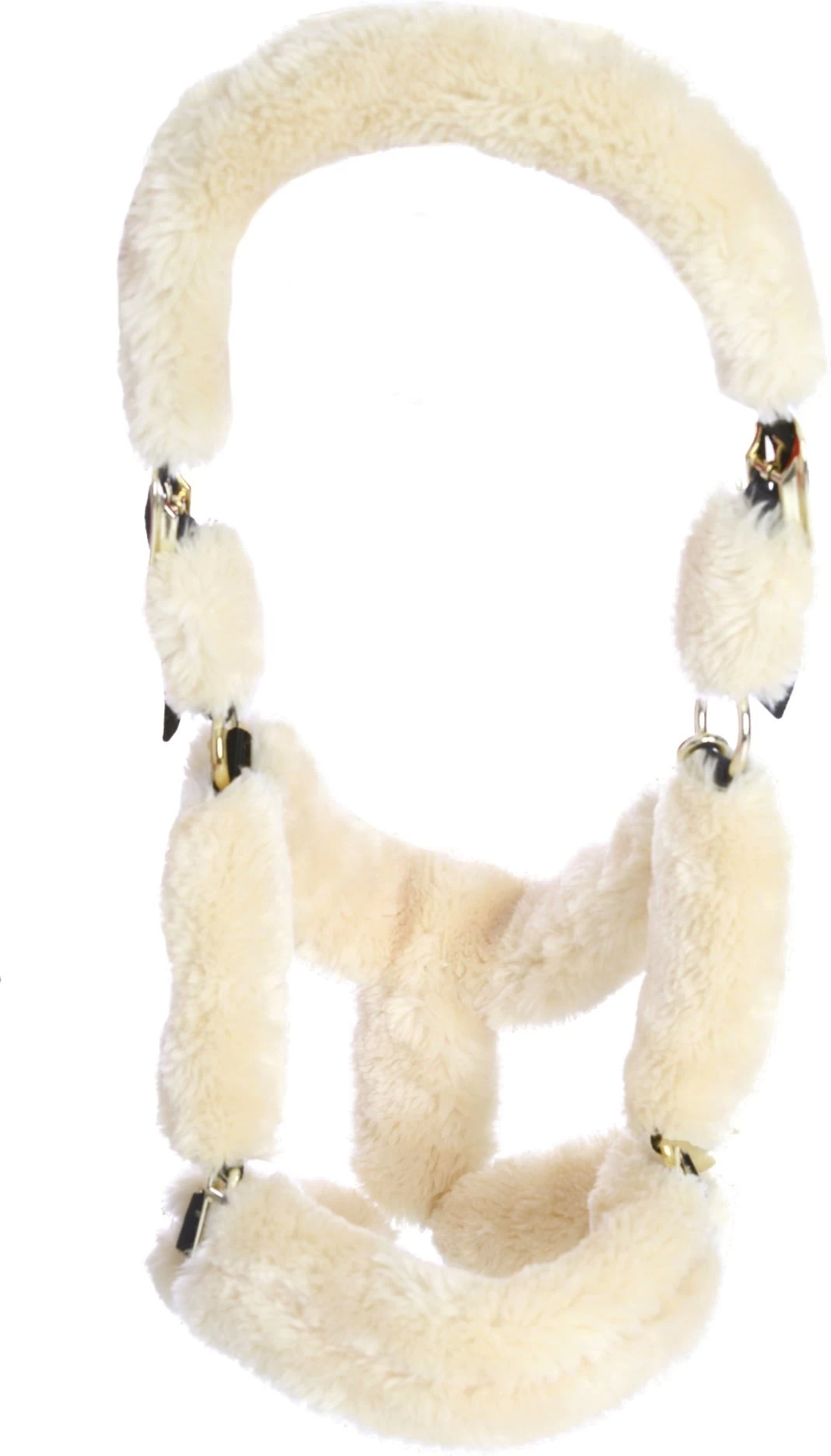 Kentucky Horsewear Transporthalfter Lammfell Natur, VB – Bild 3