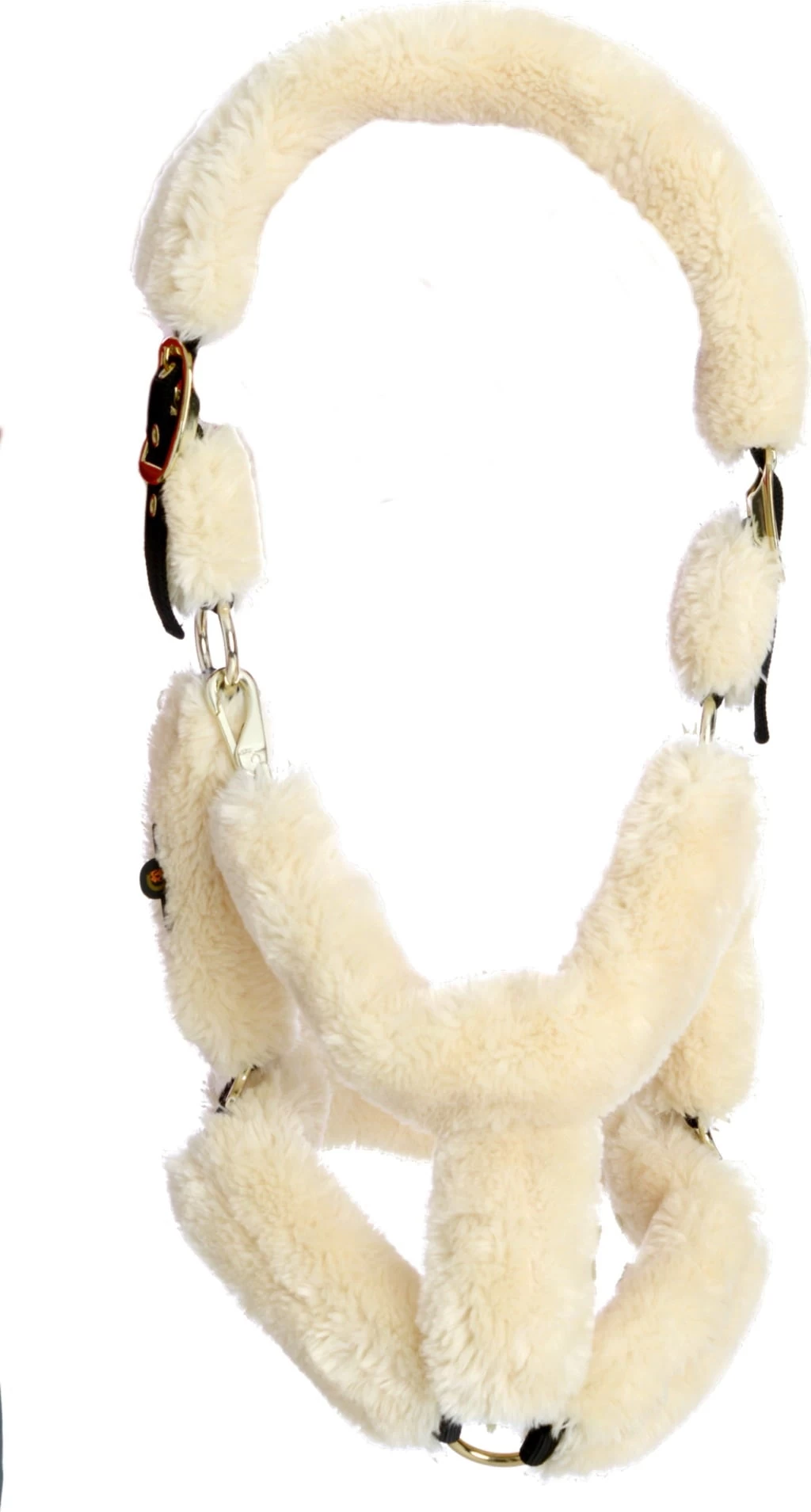 Kentucky Horsewear Transporthalfter Lammfell Natur, VB – Bild 2