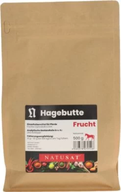 NATUSAT Hagebutte Ganze Frucht, 500 G