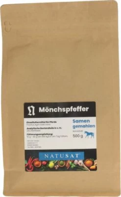 NATUSAT Mönchspfeffer Gemahlen, 500 G