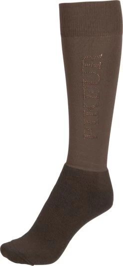 PIKEUR Kniestrümpfe Mit Studs, Dark Brown, 39-41