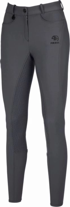 PIKEUR Winterreithose Mid Waist Dark Shadow, 40