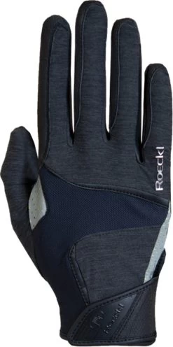 Roeckl Reithandschuh "Mendon" Anthrazit Melange, 8.5 (1 Paar)