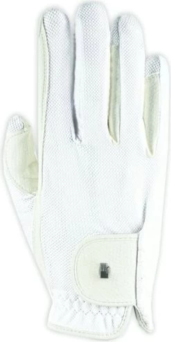 Roeckl Reithandschuh ''Roeck-grip Lite'' Weiß, 6