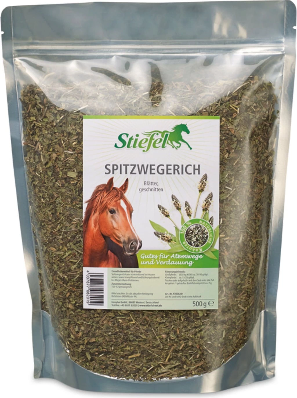 Stiefel Spitzwegerich, Geschnitten, 500 G